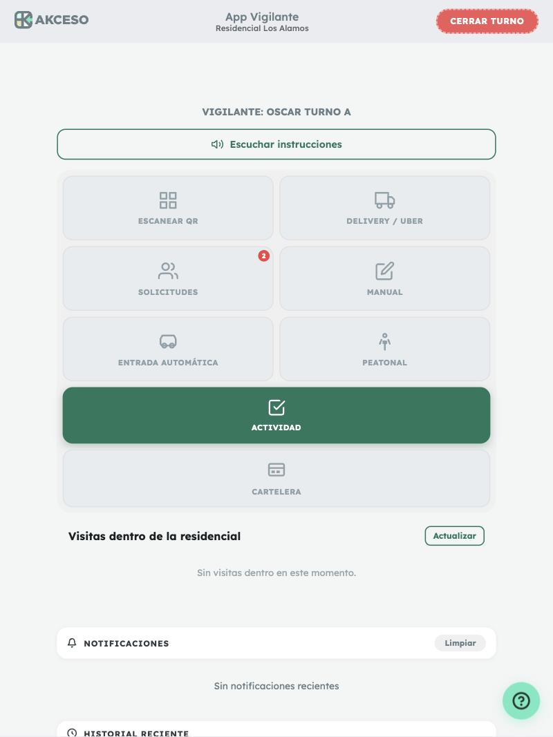 Actividad vigilante
